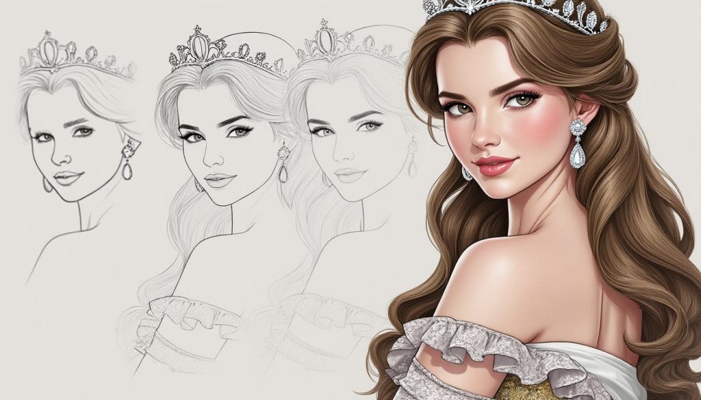 apprenez à dessiner une princesse pas à pas grâce à notre guide facile et détaillé, idéal pour débutants et amateurs d'art.